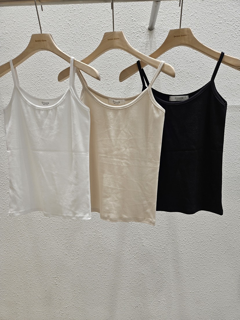GOSSIP韓國代購女士新品時尚26夏季推薦26春夏吊帶背心莫代爾GOSSIP吊帶/背心圖色2左二色