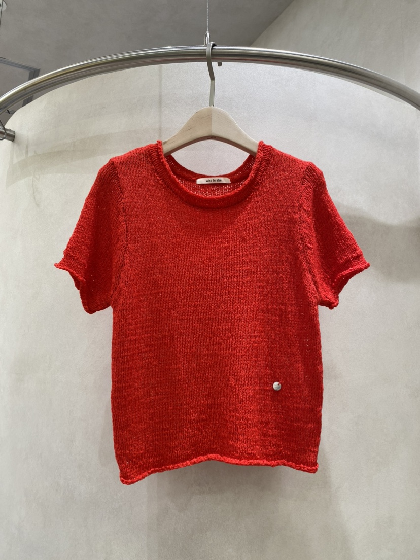 WHO IS SHE東大門實拍韓國女士新款26春夏推薦人氣T恤網狀WHO IS SHET恤圖色2