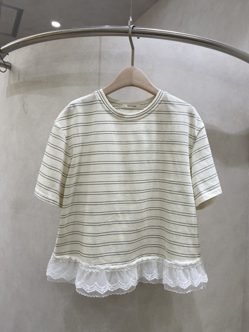 WHO IS SHE韓國直郵女裝新品26夏季休閑時尚人氣熱賣T恤WHO IS SHET恤圖色1