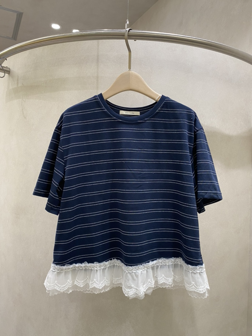 WHO IS SHE韓國直郵女裝新品26夏季休閑時尚人氣熱賣T恤WHO IS SHET恤圖色2