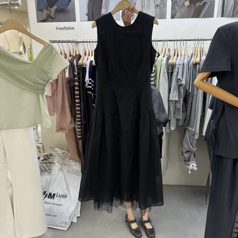 FOUNDATION韓國東大門直郵女裝新款休閑職業熱賣26夏季連衣裙FOUNDATION連衣裙圖色2