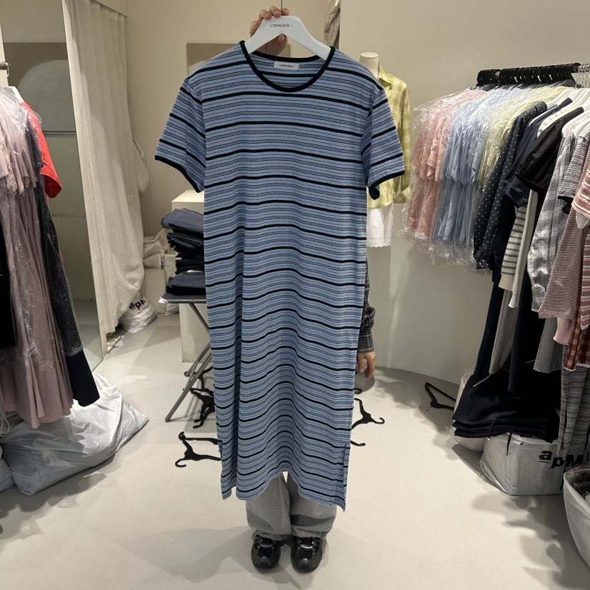 LORING RE I韓國直郵女士新品26夏季推薦職業連衣裙條紋LORING RE-I/BARE連衣裙圖色2