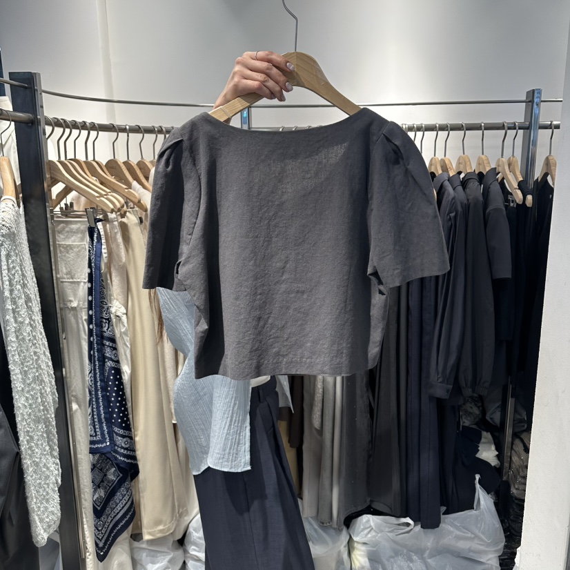 HABLE韓國直郵實拍女士新款26夏季推薦時尚26春夏襯衫蕾絲衫HABLE襯衫/蕾絲衫