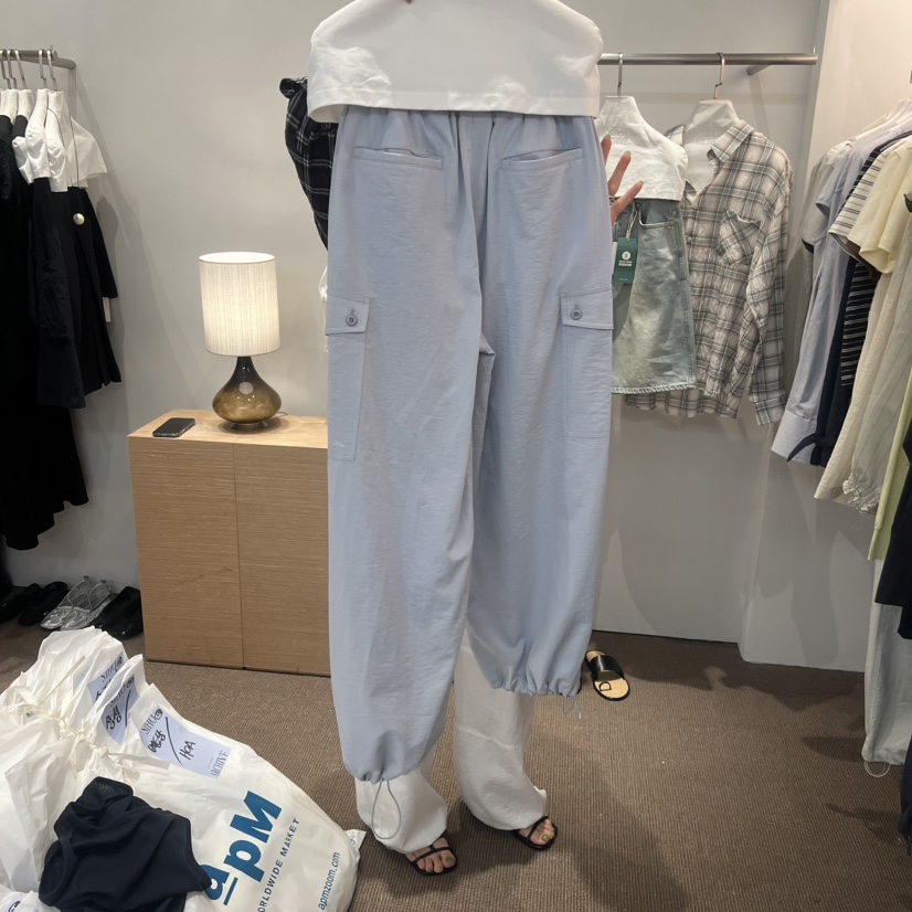 SIHO ARCHIVE韓國東大門直郵女士新品熱賣人氣休閑褲撞色SIHO ARCHIVE休閑褲