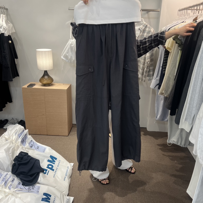 SIHO ARCHIVE韓國東大門直郵女士新品熱賣人氣休閑褲撞色SIHO ARCHIVE休閑褲圖色3