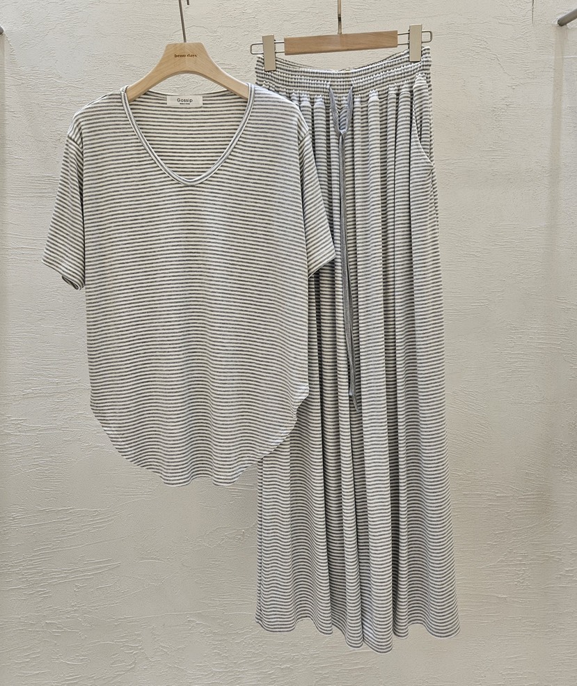 GOSSIP韓國東大門直郵女士新品26春夏休閑26夏季職業套裝V領GOSSIP套裝圖色2