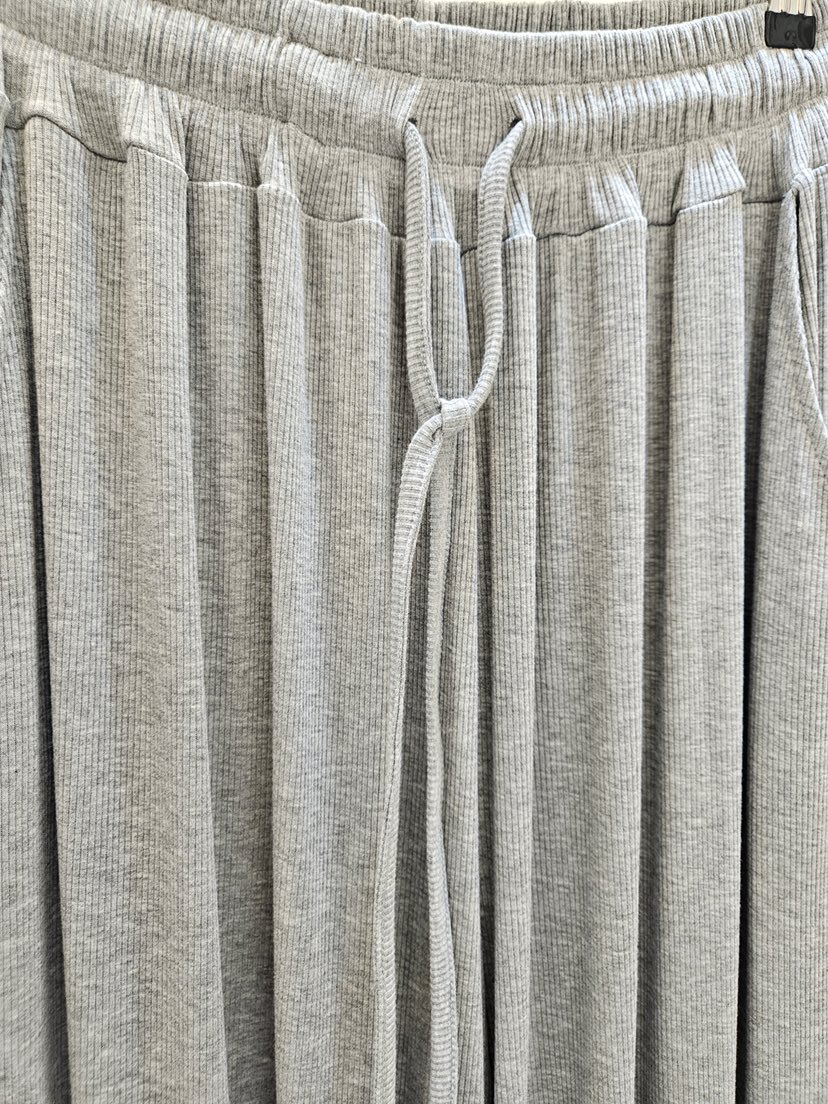 GOSSIP韓國代購女裝新款熱賣休閑人氣推薦休閑褲闊腿褲羅紋GOSSIP休閑褲