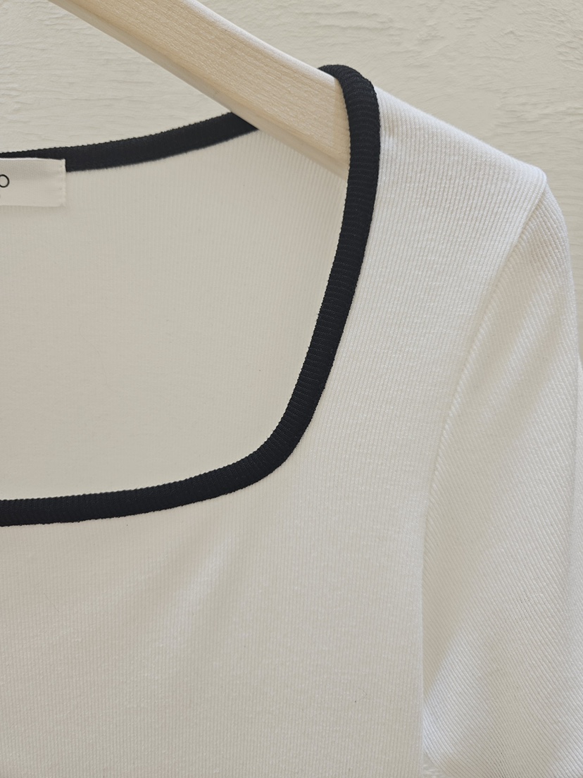 GOSSIP韓國直郵女裝新款時尚26夏季職業推薦T恤人造絲羅紋GOSSIPT恤