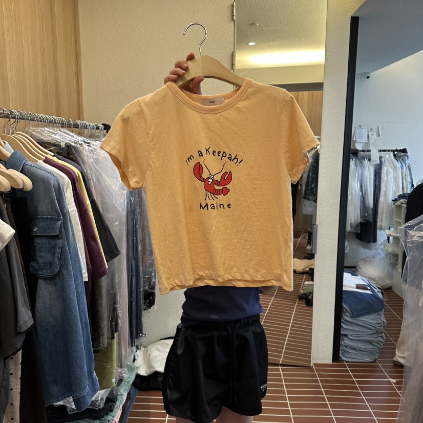 CHOI-L韓國東大門直郵女士新款人氣26春夏時尚26夏季T恤CHOIT恤圖色2