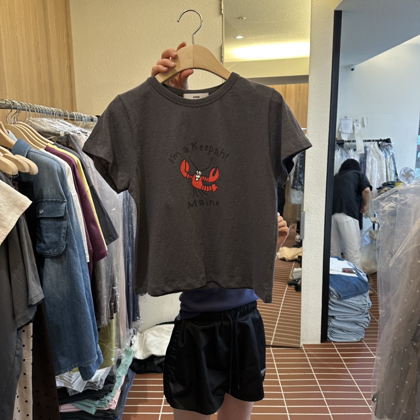 CHOI-L韓國東大門直郵女士新款人氣26春夏時尚26夏季T恤CHOIT恤圖色3