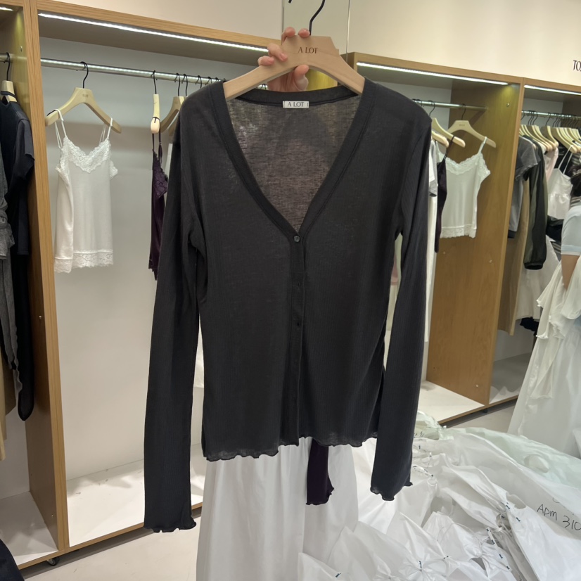 ALOT韓國東大門代購女裝新品人氣休閑時尚推薦26夏季長袖T恤A LOT長袖T恤圖色2