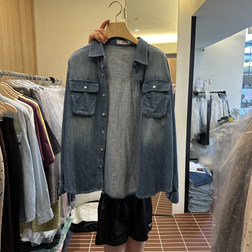 CHOI-L東大門實拍韓國女裝新款26春夏休閑襯衫蕾絲衫復古CHOI襯衫/蕾絲衫圖色2