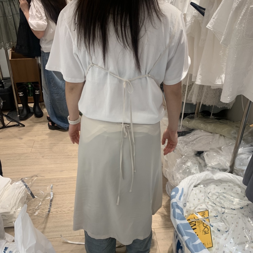 OGI韓國東大門直郵女裝新品時尚推薦職業連衣裙不含內搭絲綢FLat OGI連衣裙