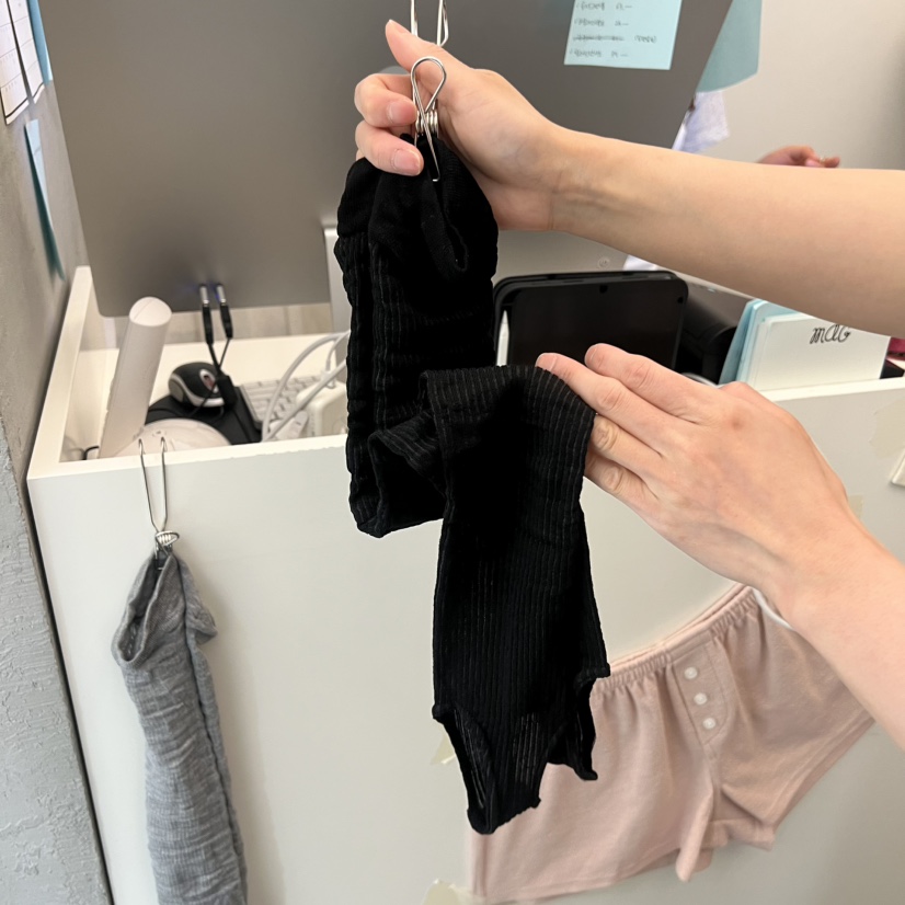 MAG東大門實拍韓國女裝新款26春夏人氣襪子狗狗保暖套裝羅紋MAG襪子圖色1