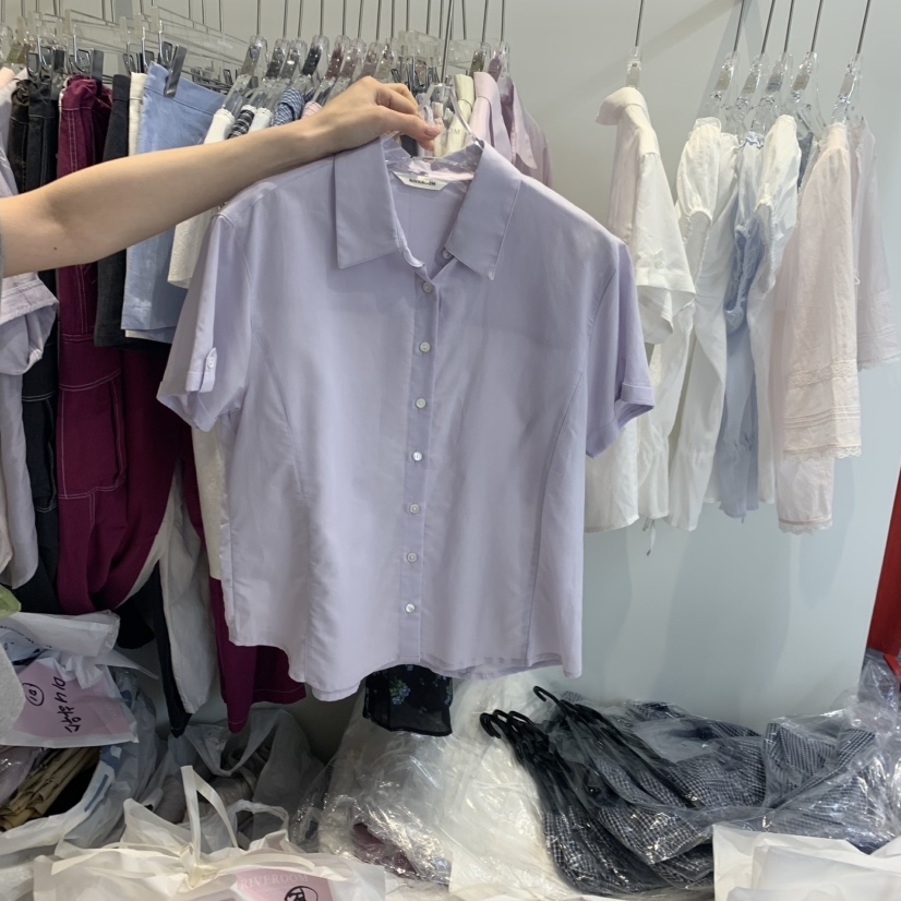 RIVEROOM韓國代購女士新品26夏季推薦26春夏時尚襯衫蕾絲衫RIVEROOM襯衫/蕾絲衫圖色2