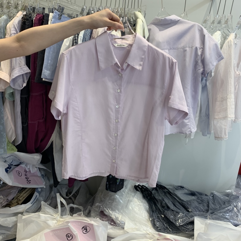 RIVEROOM韓國代購女士新品26夏季推薦26春夏時尚襯衫蕾絲衫RIVEROOM襯衫/蕾絲衫圖色3