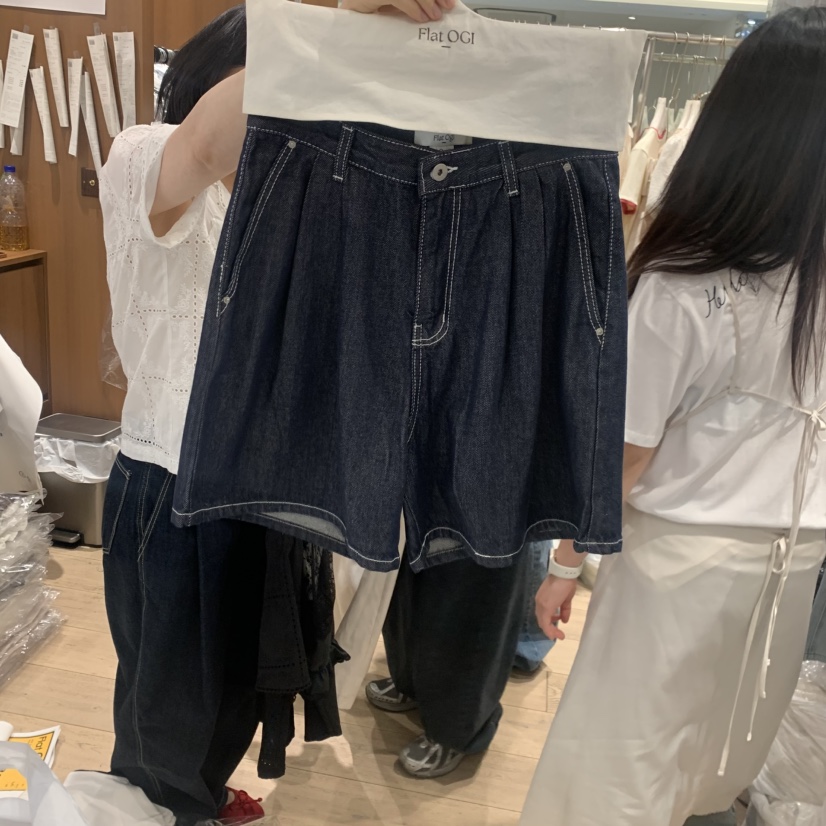 OGI韓國直郵實拍女裝新款人氣推薦休閑26春夏職業熱賣短褲FLat OGI短褲圖色1