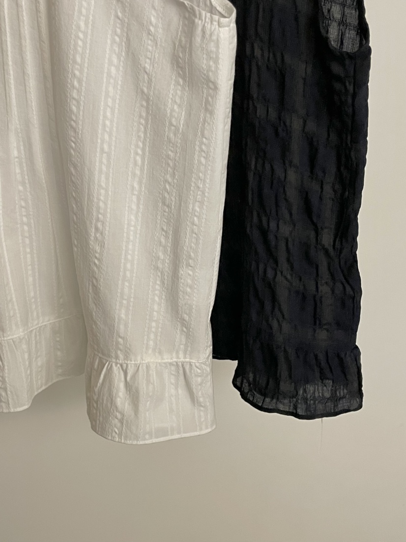 BOLD-A韓國直郵實拍女裝新品26春夏26夏季襯衫蕾絲衫褶裥RE BOLD襯衫/蕾絲衫