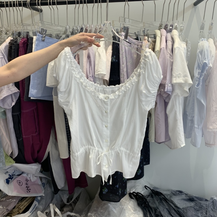 RIVEROOM韓國直郵實拍女士新款推薦職業26夏季襯衫蕾絲衫RIVEROOM襯衫/蕾絲衫圖色2