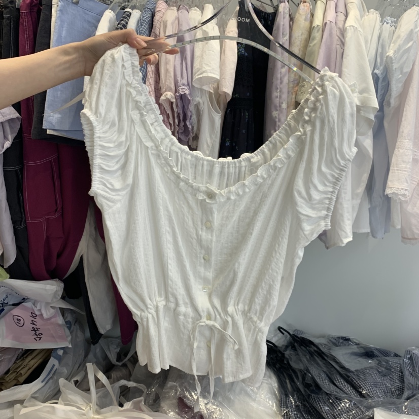 RIVEROOM韓國直郵實拍女士新款推薦職業26夏季襯衫蕾絲衫RIVEROOM襯衫/蕾絲衫圖色3