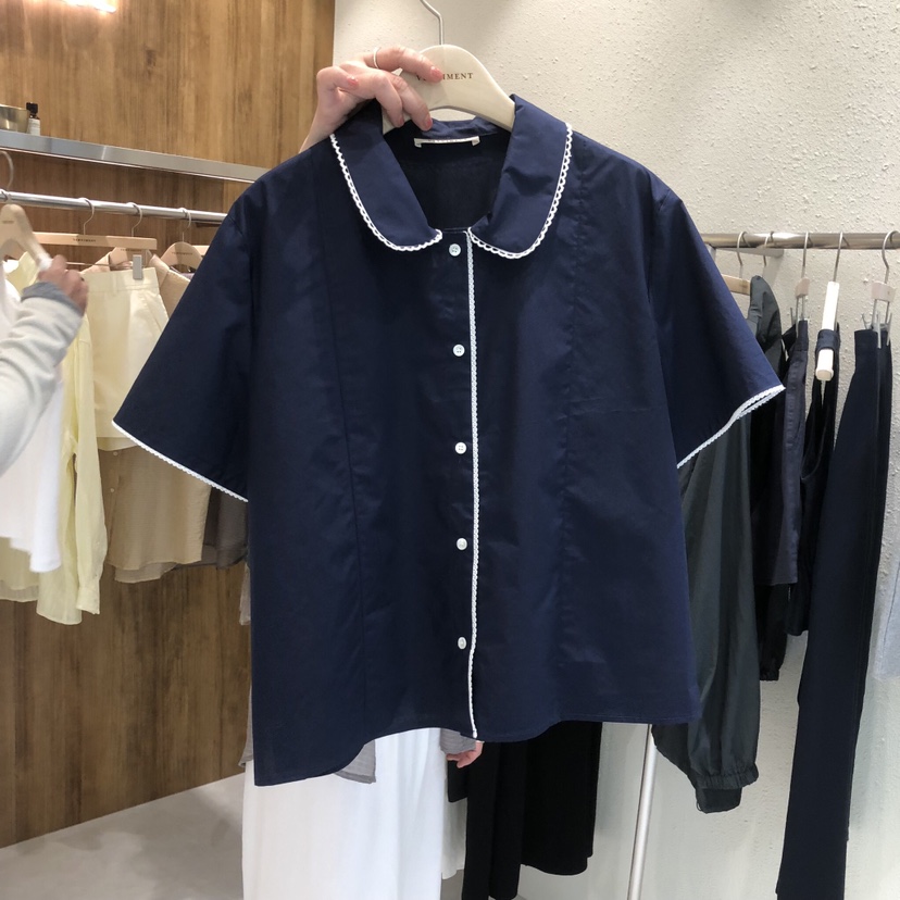 FIFO/UNANSWERED-MYSTERY韓國東大門代購女士新品職業襯衫蕾絲衫蕾絲FIFO/UNANSWERED-MYSTERY襯衫/蕾絲衫圖色1