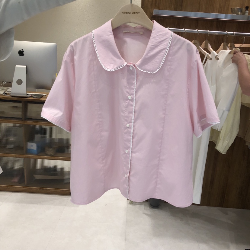 FIFO/UNANSWERED-MYSTERY韓國東大門代購女士新品職業襯衫蕾絲衫蕾絲FIFO/UNANSWERED-MYSTERY襯衫/蕾絲衫圖色2