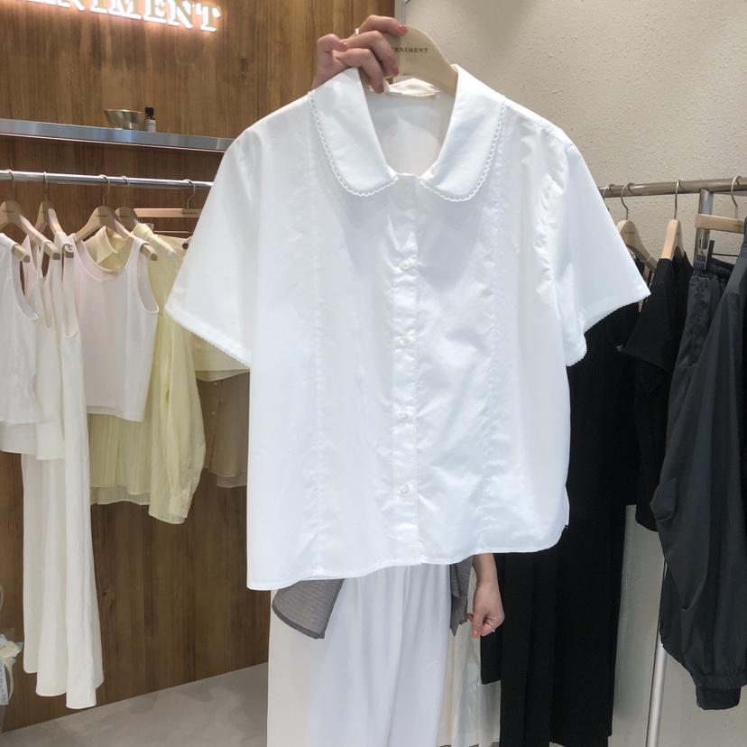 FIFO/UNANSWERED-MYSTERY韓國東大門代購女士新品職業襯衫蕾絲衫蕾絲FIFO/UNANSWERED-MYSTERY襯衫/蕾絲衫圖色3