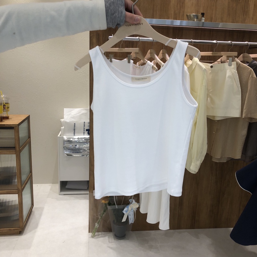 FIFO/UNANSWERED-MYSTERY韓國代購女裝新款職業吊帶背心圓領FIFO/UNANSWERED-MYSTERY吊帶/背心圖色3