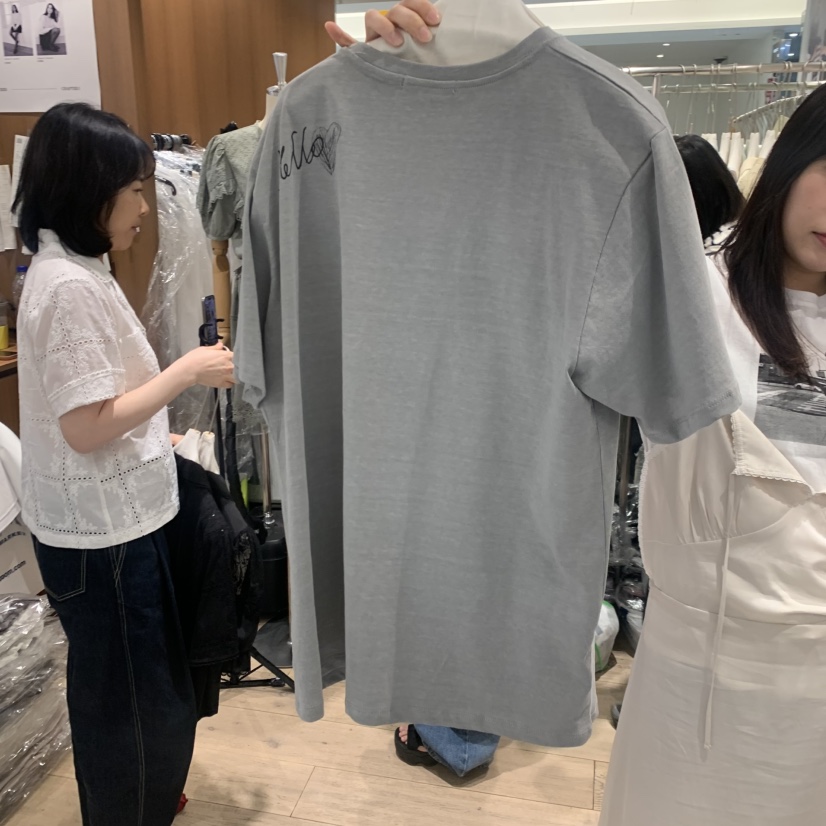 OGI韓國代購女士新款推薦26夏季職業休閑人氣時尚熱賣T恤FLat OGIT恤