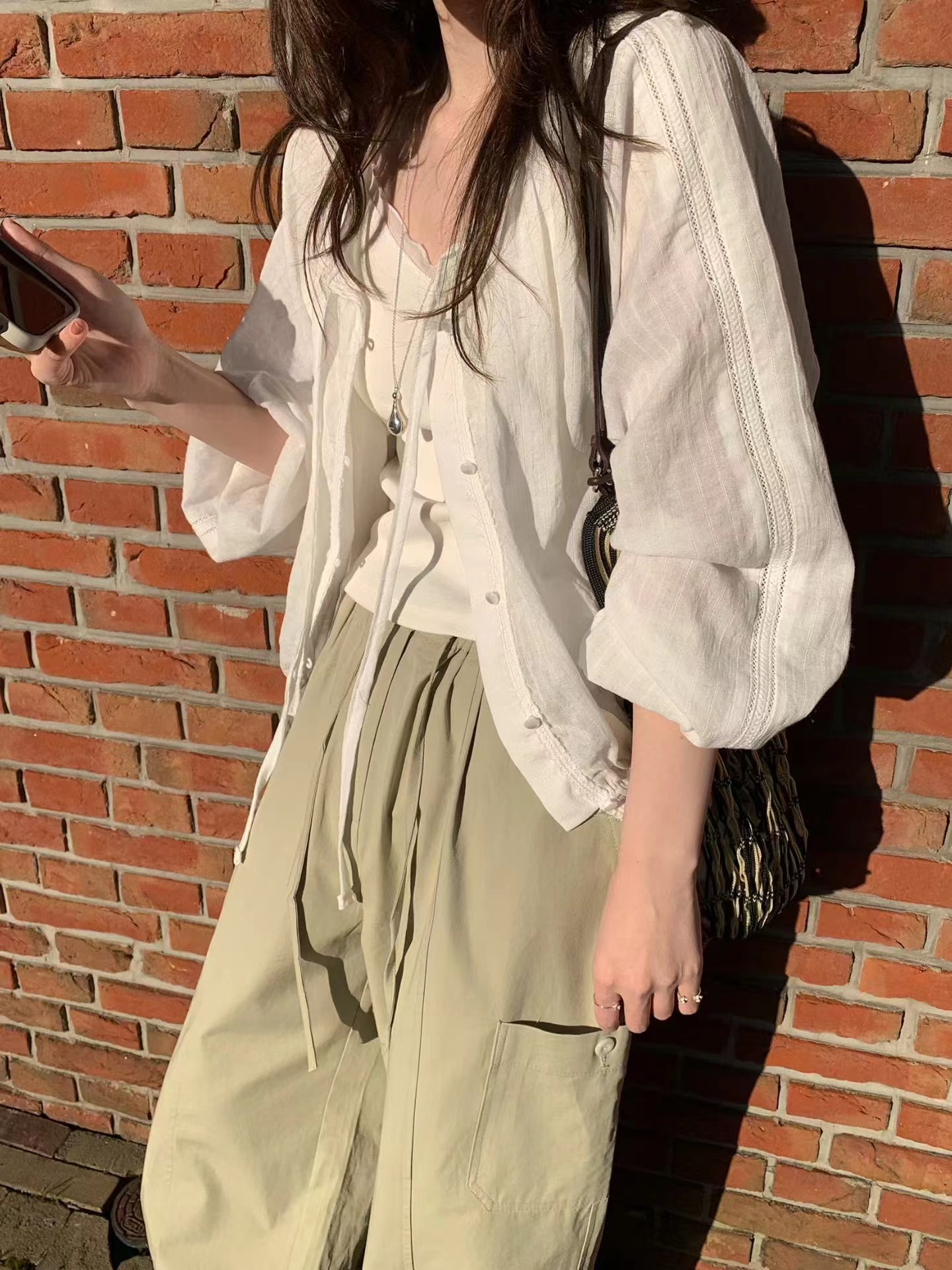 MELLOUNGE-멜라운지-T韓國直郵實拍女裝新款人氣襯衫蕾絲衫MELLOUNGE-2件起襯衫/蕾絲衫