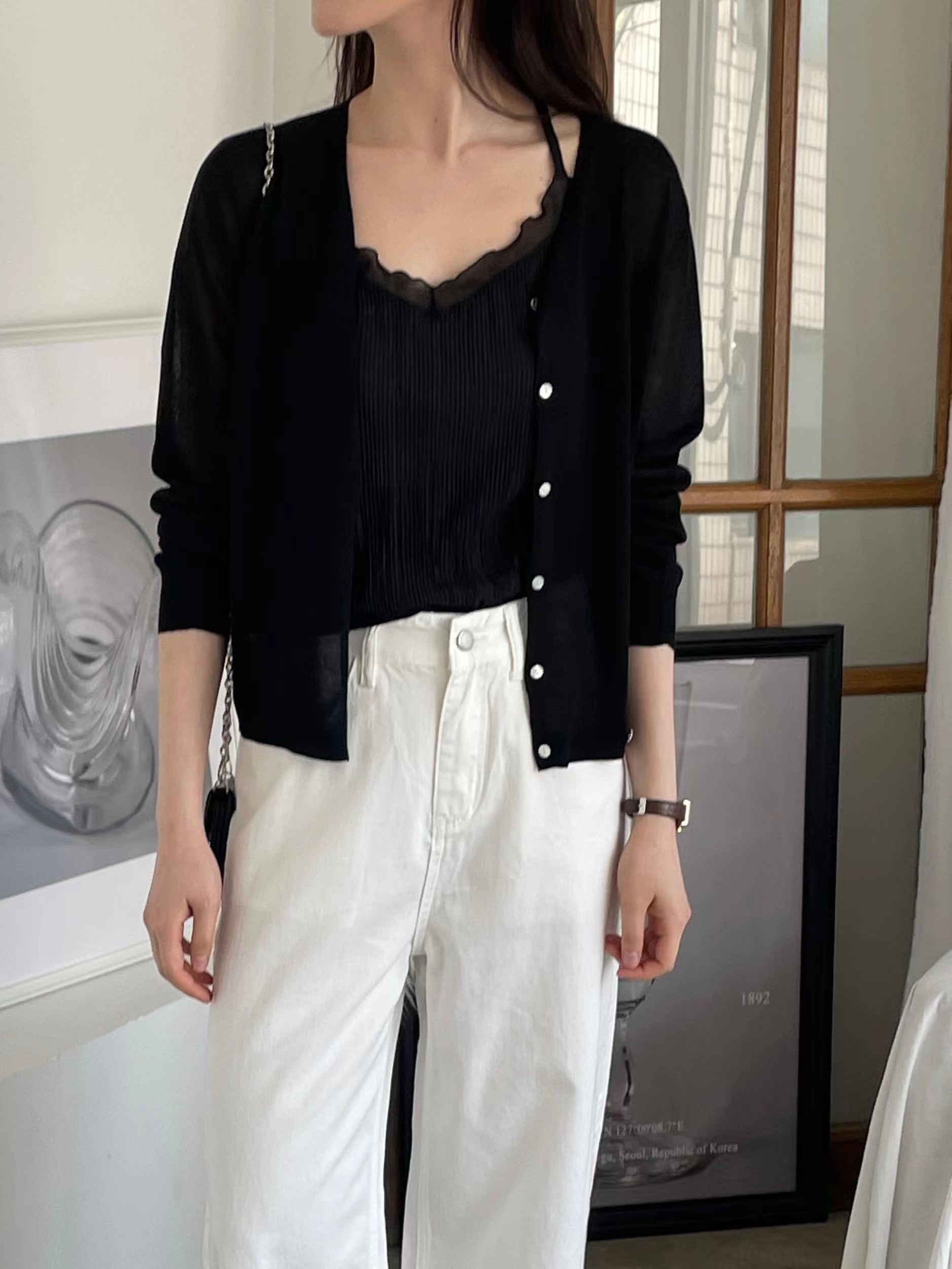 L.REWIND東大門實拍韓國女裝新品26夏季休閑時尚吊帶背心L.REWIND吊帶/背心