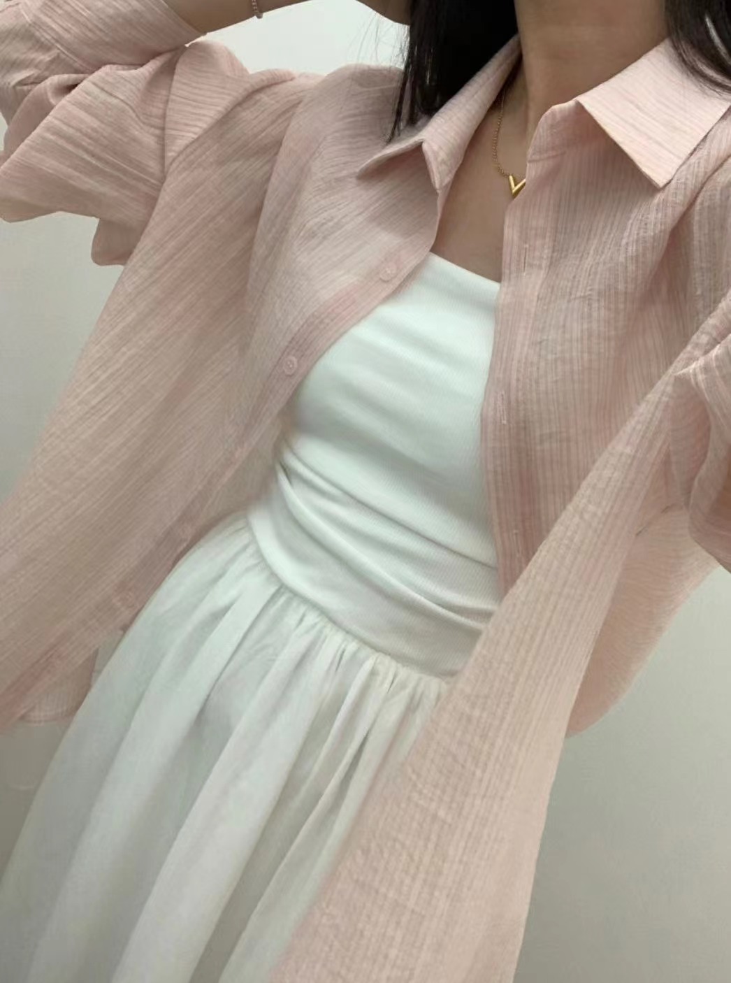 CRISPY CHIPS韓國直郵女裝新款熱賣推薦人氣職業襯衫蕾絲衫BLACKGHOBI襯衫/蕾絲衫