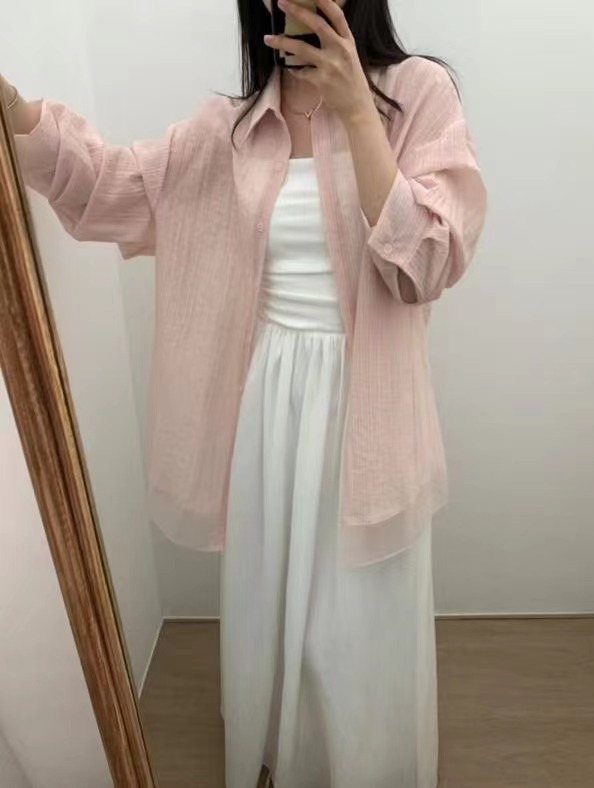 CRISPY CHIPS韓國直郵女裝新款熱賣推薦人氣職業襯衫蕾絲衫BLACKGHOBI襯衫/蕾絲衫圖色1