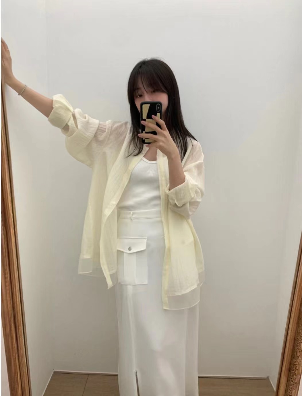 CRISPY CHIPS韓國直郵女裝新款熱賣推薦人氣職業襯衫蕾絲衫BLACKGHOBI襯衫/蕾絲衫圖色3