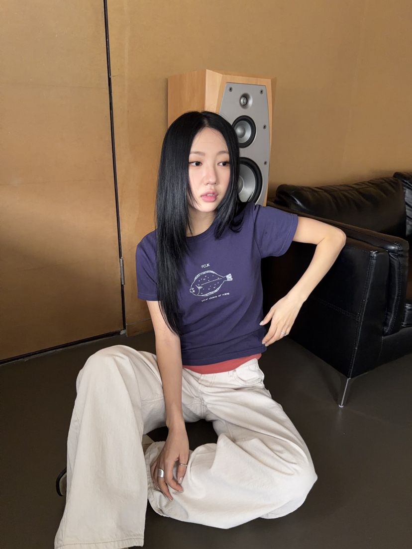 SUNDER MARKET韓國東大門代購女士新品職業26春夏時尚T恤SUNDER MARKETT恤圖色4