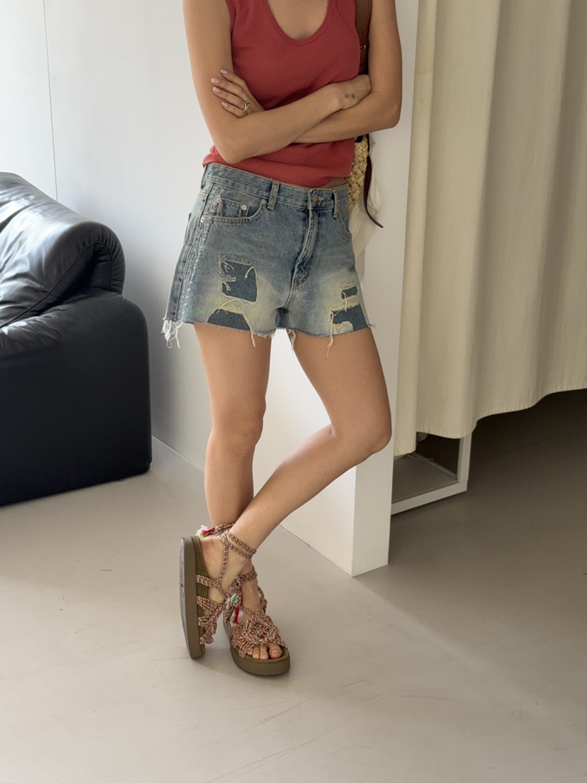 SUNDER MARKET韓國東大門直郵女裝新款職業26夏季26春夏短褲SUNDER MARKET短褲