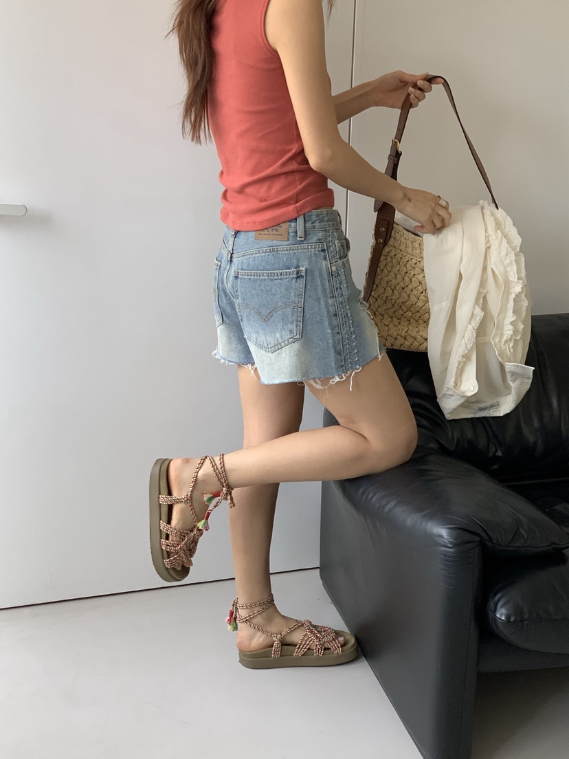 SUNDER MARKET韓國東大門直郵女裝新款職業26夏季26春夏短褲SUNDER MARKET短褲