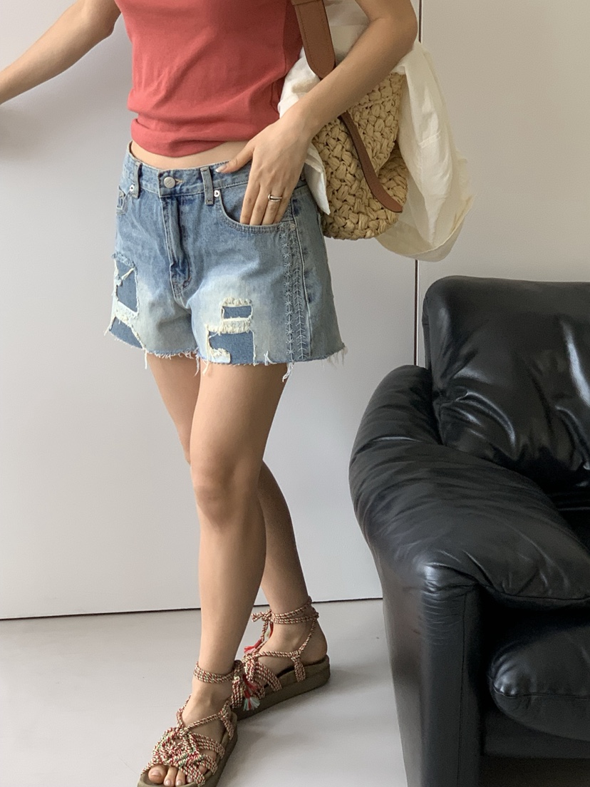 SUNDER MARKET韓國東大門直郵女裝新款職業26夏季26春夏短褲SUNDER MARKET短褲