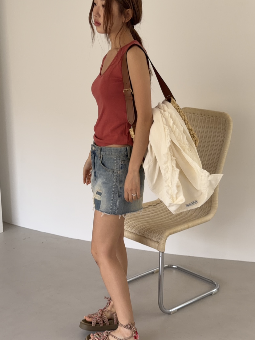 SUNDER MARKET韓國東大門直郵女裝新款職業26夏季26春夏短褲SUNDER MARKET短褲