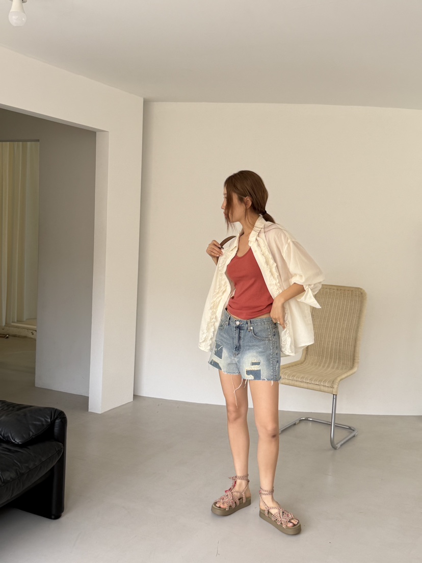 SUNDER MARKET韓國東大門直郵女裝新款職業26夏季26春夏短褲SUNDER MARKET短褲