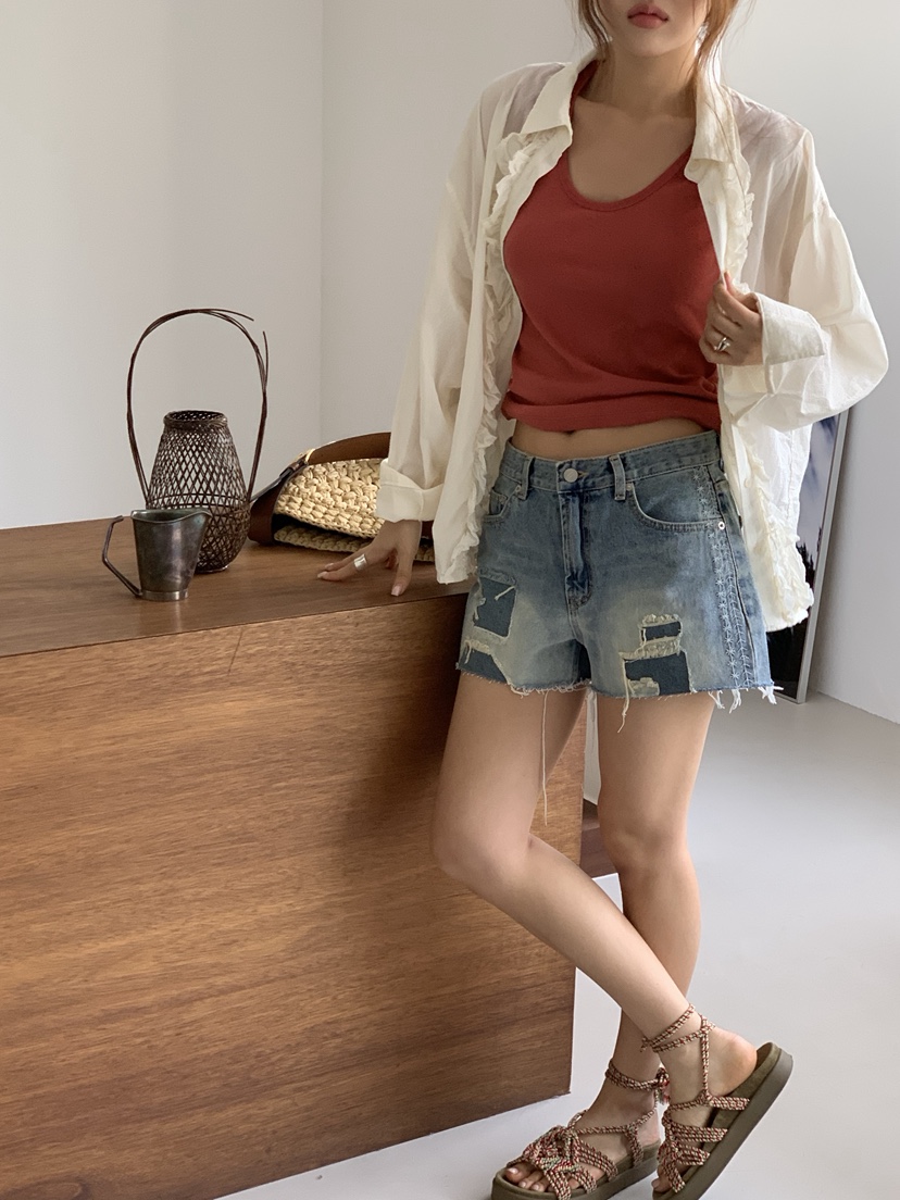 SUNDER MARKET韓國東大門直郵女裝新款職業26夏季26春夏短褲SUNDER MARKET短褲