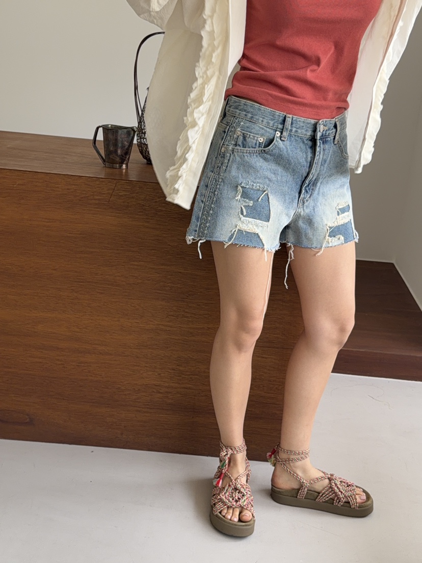 SUNDER MARKET韓國東大門直郵女裝新款職業26夏季26春夏短褲SUNDER MARKET短褲