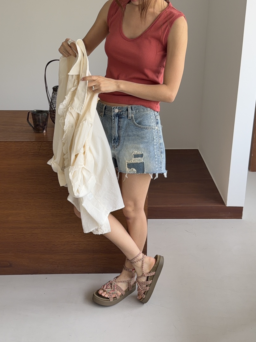 SUNDER MARKET韓國東大門直郵女裝新款職業26夏季26春夏短褲SUNDER MARKET短褲