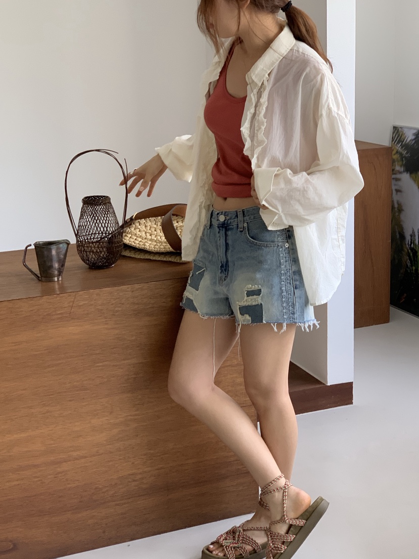 SUNDER MARKET韓國東大門直郵女裝新款職業26夏季26春夏短褲SUNDER MARKET短褲