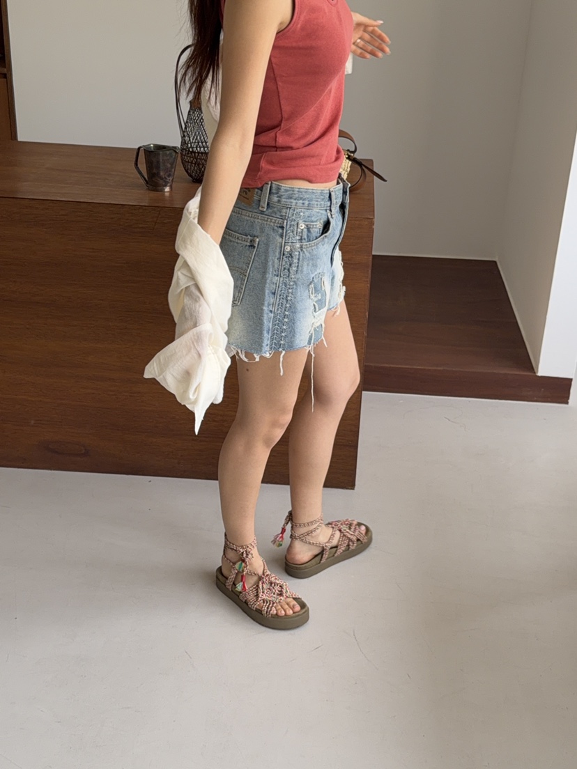 SUNDER MARKET韓國東大門直郵女裝新款職業26夏季26春夏短褲SUNDER MARKET短褲