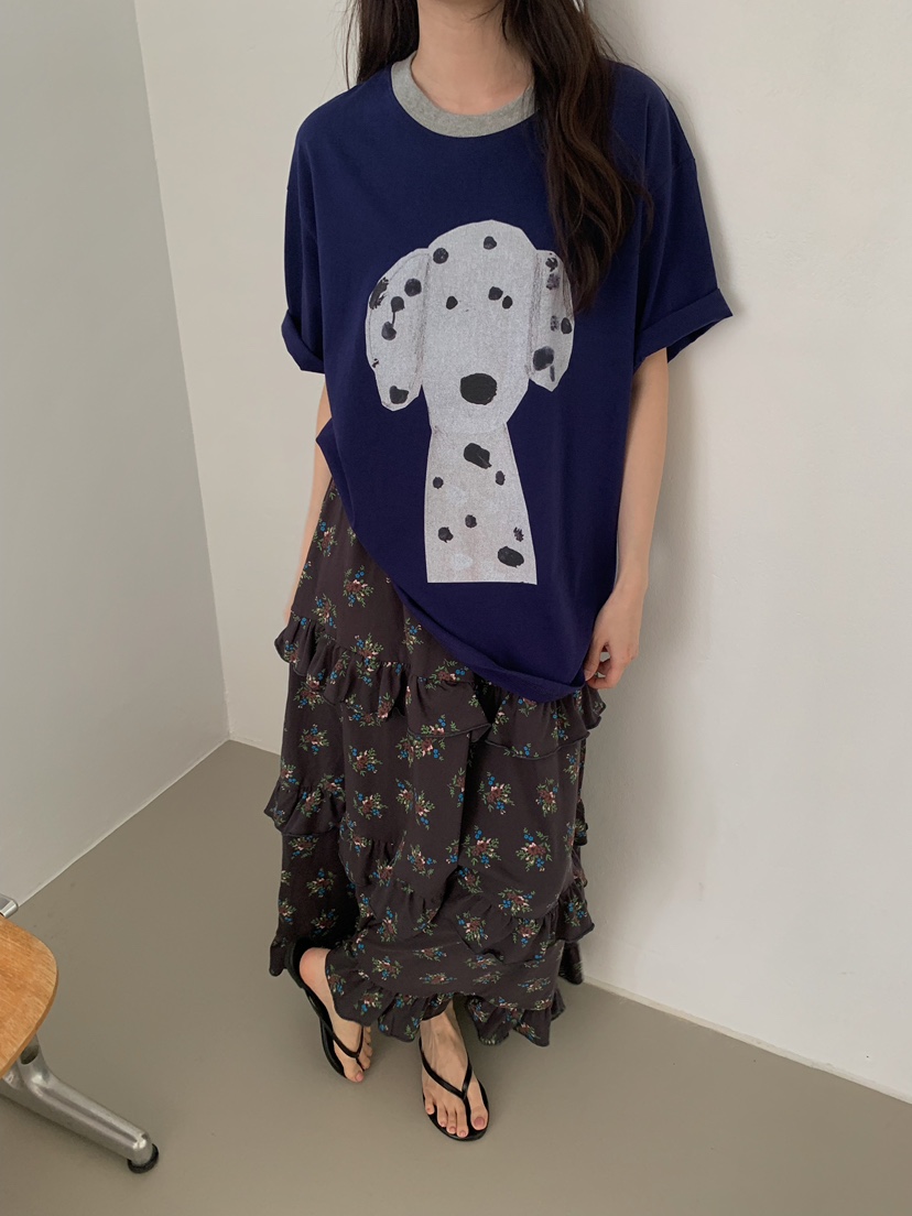 CAMEL-P韓國代購女士新品26夏季長裙小花Came_l 家長裙