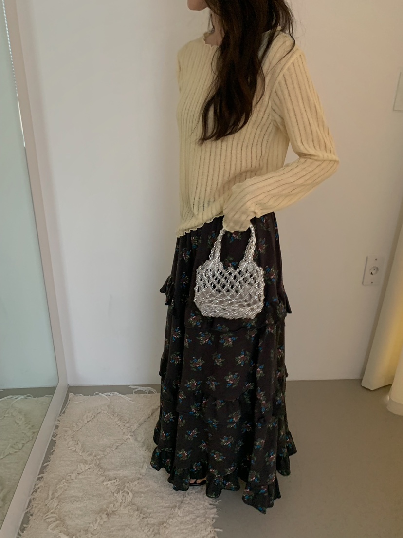 CAMEL-P韓國代購女士新品26夏季長裙小花Came_l 家長裙