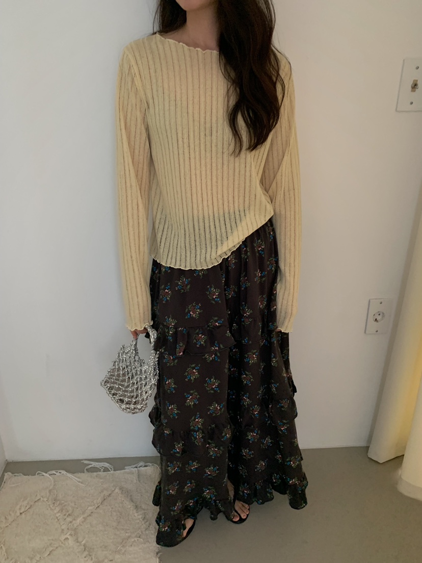 CAMEL-P韓國代購女士新品26夏季長裙小花Came_l 家長裙