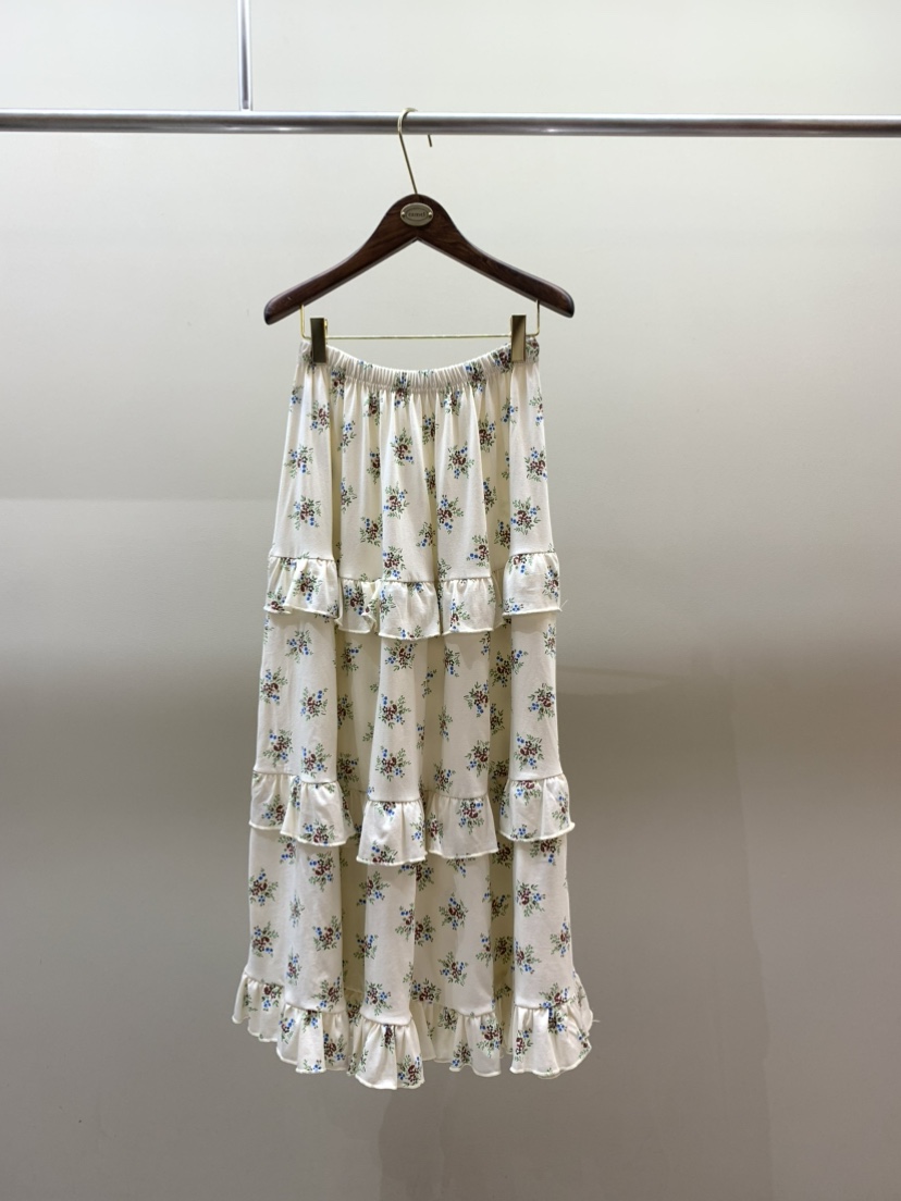 CAMEL-P韓國代購女士新品26夏季長裙小花Came_l 家長裙圖色2