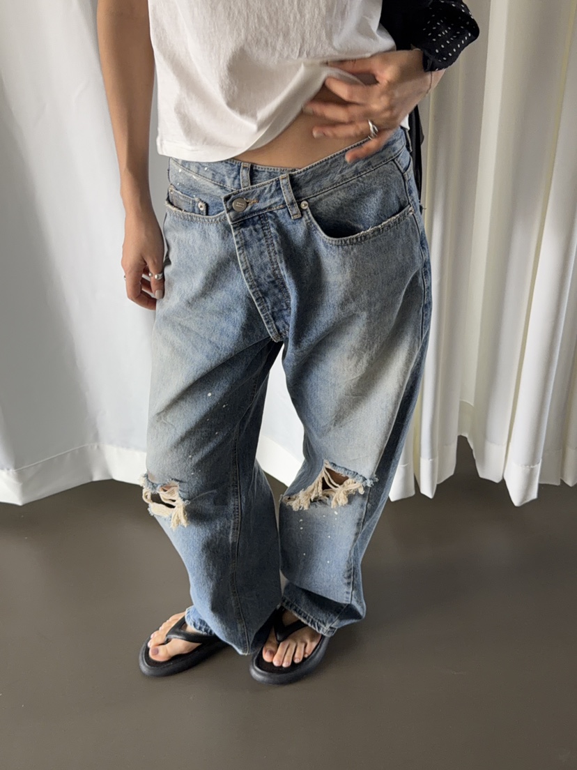 SUNDER MARKET韓國直郵實拍女士新品職業休閑人氣牛仔褲SUNDER MARKET牛仔褲